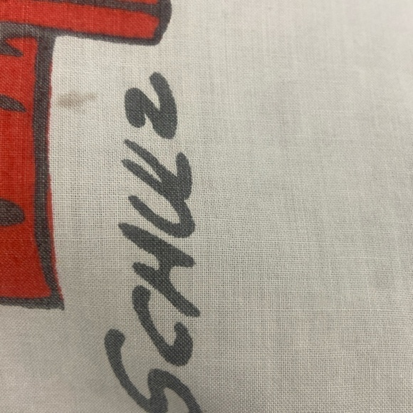 Vintage 1971 Peanuts Twin Size Fitted Sheet Bedsheet Charlie Brown Snoopy Fabric - Picture 12 of 13